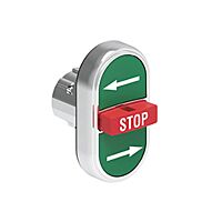 Třítlačítkový ovladač, kovový, ?22mm, pr