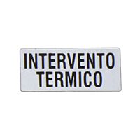 Štítek "INTERVENTO TERMICO"