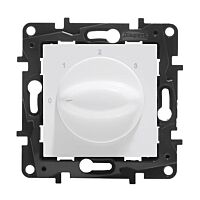 LEGRAND Spínač NILOÉ 863145 ventilátoru otočný bílá