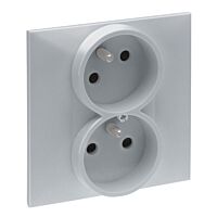 Dvojásuvka NILOE STEP 863337 2x2P+T hli.