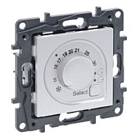LEGRAND Termostat NILOÉ STEP 230V AC pokojový, hliník, pod omítku, IP21