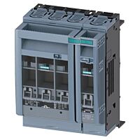 SIEMENS  Pojistkový odpínač velikost 00, 4pól. provedení, pro montáž na přípojnice, rozteč 60mm, šroubové svorky  typ 3NP1134-1BC10