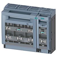 SIEMENS  Pojistkový odpínač velikost 3, 4pól. provedení, pro montáž na montážní desku, šroubové svorky, třmenové svorky  typ 3NP1164-1DA20