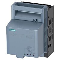 SIEMENS  Pojistkový odpínač velikost 000, 3pól. provedení se signalizací stavu pojistek EFM10, AC 230÷690 V, pro montáž na montážní desku, třmenové svorky  typ 3NP1123-1CA22