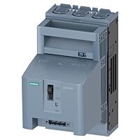 SIEMENS  Pojistkový odpínač velikost 00, 3pól. provedení se signalizací stavu pojistek MFM, AC 24÷690 V / DC 24÷440 V, pro montáž na montážní desku, třmenové svorky  typ 3NP1133-1CA21