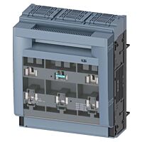 SIEMENS  Pojistkový odpínač velikost 3, 3pól. provedení, pro montáž na přípojnice, rozteč 60mm, šroubové svorky  typ 3NP1163-1BC10