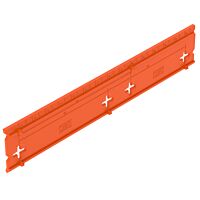 OBO BETTERMANN Vrtací šablona, pro krabice pod omítku, 160x31x6, oranžová Polypropylén, PP typ ZA BS