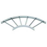 OBO BETTERMANN Oblouk 90°, pro kabelový žebřík, 60x500, Ocel, St, pásově zinkováno, DIN EN 10346 typ LB 90 650 R3 FS