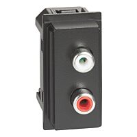 LNOW AUDIO ZÁS 2XRCA 1M ČERNÁ