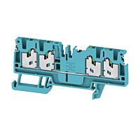 WEIDMÜLLER Svorka S4C 2.5 DL BL, 2.5 mm² 800 V, 24 A, průchozí, SNAP IN, počet připojení 4, modrá