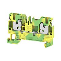 WEIDMÜLLER Svorka S2C 2.5 PE DL, 2.5 mm² 800 V, 24 A, průchozí, SNAP IN, počet připojení 2, zemnící