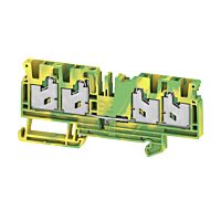 WEIDMÜLLER Svorka S4C 4 PE, 4 mm² 1000 V, 32 A, průchozí, SNAP IN, počet připojení 4, zemnící