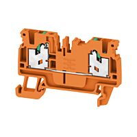 WEIDMÜLLER Svorka S2C 2.5 OR, 2.5 mm² 800 V, 24 A, průchozí, SNAP IN, počet připojení 2, oranžová
