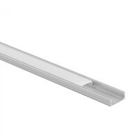 ECO LIGHT Profil LED N02 přisazený hliníkový anodizovaný 2m + difuzor opál/mléčný + 4x koncovka