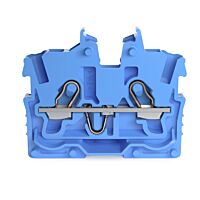 WAGO Svorka 2050-304 2vodičová průchozí Mini, s ovládacími otvory 1 mm², modrá