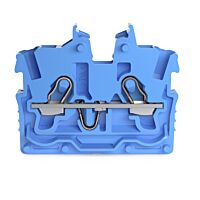 WAGO Svorka 2050-324 2vodičová průchozí Mini, s ovládacími otvory 1 mm², modrá