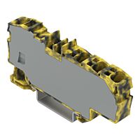 WAGO Svorka 2006-8031/000-053 Distribuční S ovládacími otvory 1× 6 mm² / 6× 1,5 mm², šedá / žlutá