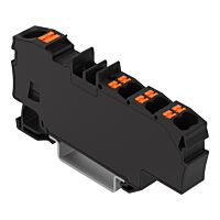 WAGO Svorka 2206-8035 Distribuční s ovládacím tlačítkem 1× 6 mm² / 6× 1,5 mm², černá