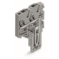 WAGO Modul 2020-281 2vodičový koncový s pružinovou svorkovnicí Push-in CAGE CLAMP® 1,5 mm², šedá