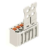 WAGO Konektor 2091-1104 1vodičový pružinový Tlačítko Push-in CAGE CLAMP®, šedá