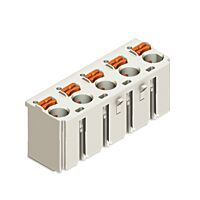WAGO Konektor 2092-3124 1vodičový pružinový Tlačítko Push-in CAGE CLAMP®, šedá