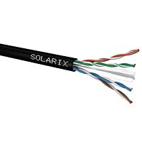 SOLARIX Kabel UTP 4x2x0,5 CAT6 PE venkovní (balení 500m/cívka)