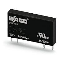 WAGO Relé 857-167 Elementární polovodičové, Jmenovité vstupní napětí: 24 V DC Rozsah výstupního napětí AC 24–240 V