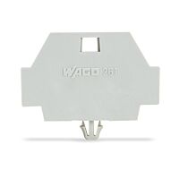 WAGO Bočnice 261-371 koncová se západkou, šedá