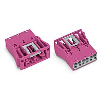 770-783 Snap-in version 3-pole, pink