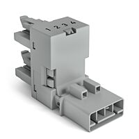 890-1682 1 x plug / 2 x socket 4-pole, l