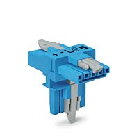 890-620 1 x plug / 2 x socket 5-pole, bl