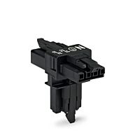 890-627 1 x plug / 2 x socket 4-pole, bl