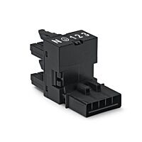 890-929 1 x plug / 2 x socket 5-pole, bl