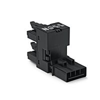 890-944 1 x plug / 2 x socket 4-pole, bl