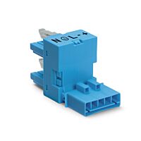 890-982 1 x plug / 2 x socket 5-pole, bl