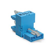 890-983 1 x plug / 2 x socket 5-pole, bl
