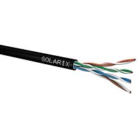 SOLARIX Kabel UTP 4x2x0,5 CAT5E PE venkovní gelový (balení 305m/box)
