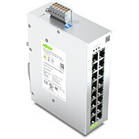 WAGO Switch 852-1816 jednoduchý konfigurovatelný 16 portů 1000Base-T
