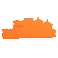 WAGO Bočnice 2203-6693 koncová a separátor 1 mm jen pro použití s pojistkovými moduly, oranžová