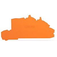 WAGO Bočnice 2203-7692 koncová a separátor  0,8 mm, oranžová