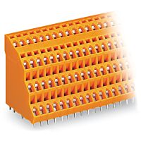 WAGO Svorka 738-320 čtyřpatrová na desky plová spojů 2,5 mm² Rozteč 5,08 mm, oranžová
