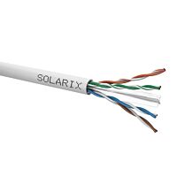 SOLARIX Kabel UTP 4x2x0,5 CAT6 drát (balení 100m/box)