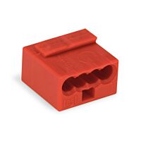 WAGO Svorka 243-804 Spojovací krabicová MICRO pro plné vodiče Max. O 0,8 mm, červená