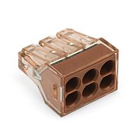 WAGO Svorka 773-606 Instalační PUSH WIRE® pro plné vodiče max. 4 mm² Vícebarevné