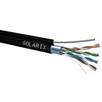 SOLARIX Kabel FTP 4x2x0,5 CAT5E PE samonosný (balení 305m/cívka)