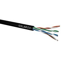 SOLARIX Kabel UTP 4x2x0,5 CAT5E PE venkovní (balení 305m/box)