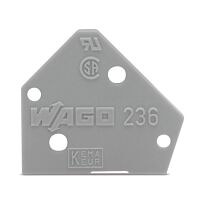WAGO Krytka 236-300 koncová světle šedá