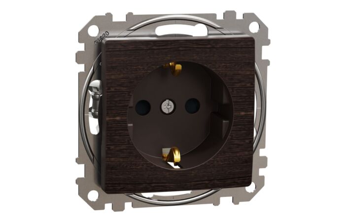 SCHNEIDER Sedna Design & Elements Zásuvka SCHUKO, Wenge
