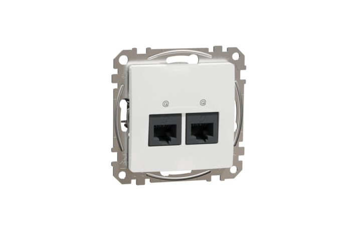 SCHNEIDER Sedna Design & Elements Datová zásuvka 2xRJ45 kat. 6 UTP bílá