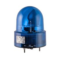 SCHNEIDER Ø 120mm předzapojený rotační maják s bzučák, modrá, 24 V